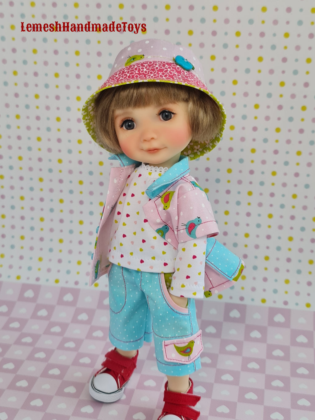Meadow Dumpling Doll Clothes.  4pcs. Meadow doll clothes 11 inch. 28cm.