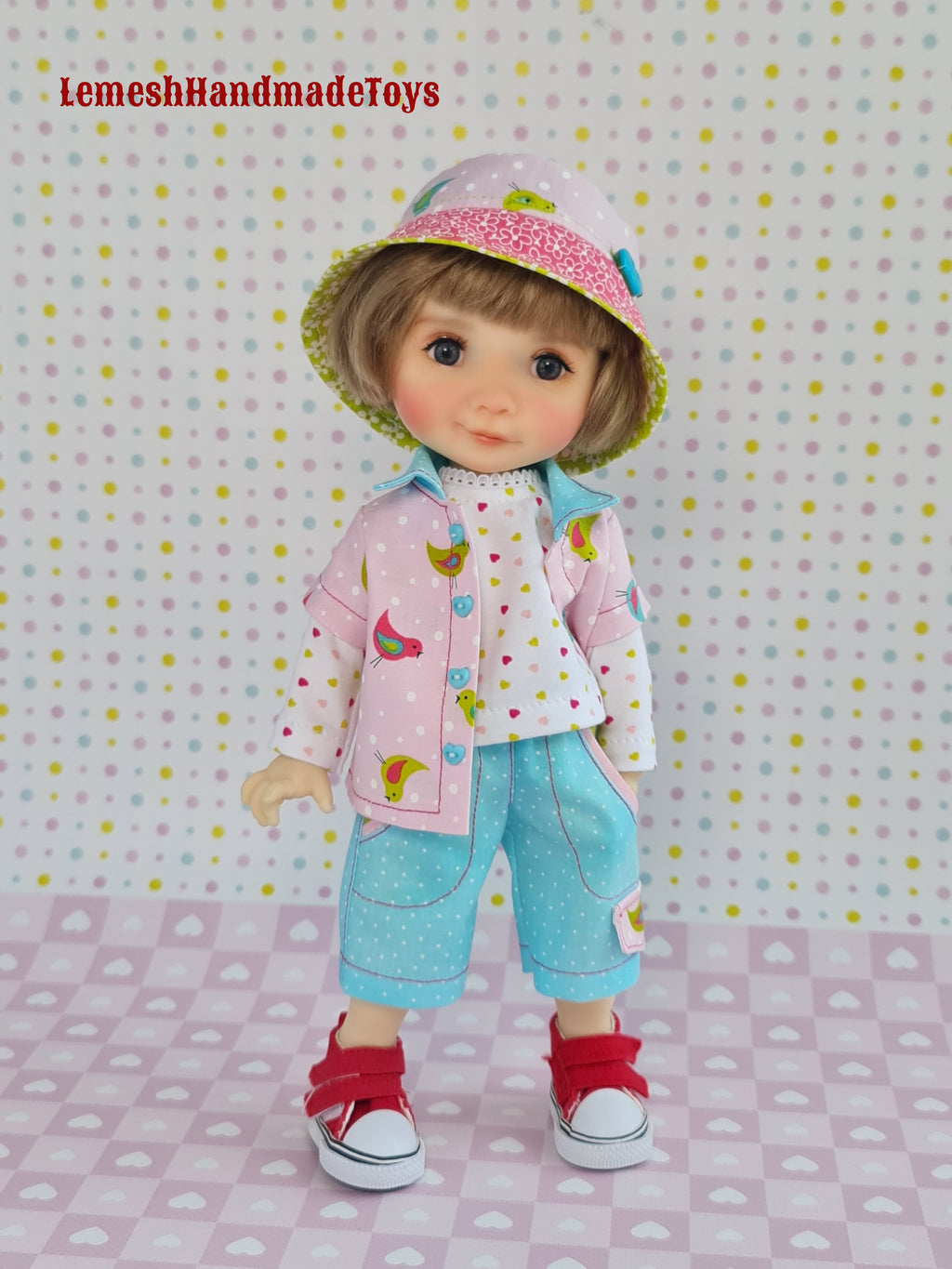 Meadow Dumpling Doll Clothes.  4pcs. Meadow doll clothes 11 inch. 28cm.