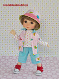 Meadow Dumpling Doll Clothes.  4pcs. Meadow doll clothes 11 inch. 28cm.