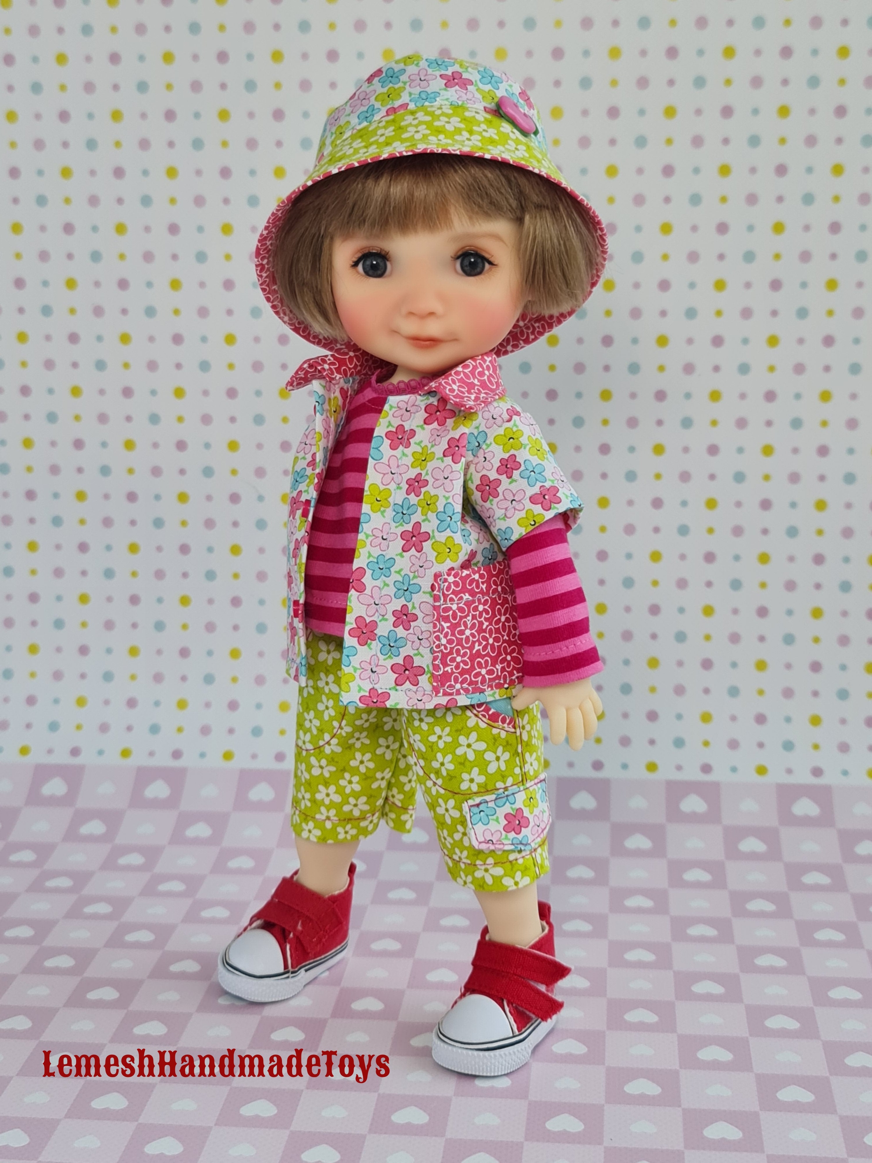 Meadow Dumpling Doll Clothes.  4pcs. Meadow doll clothes 11 inch. 28cm.