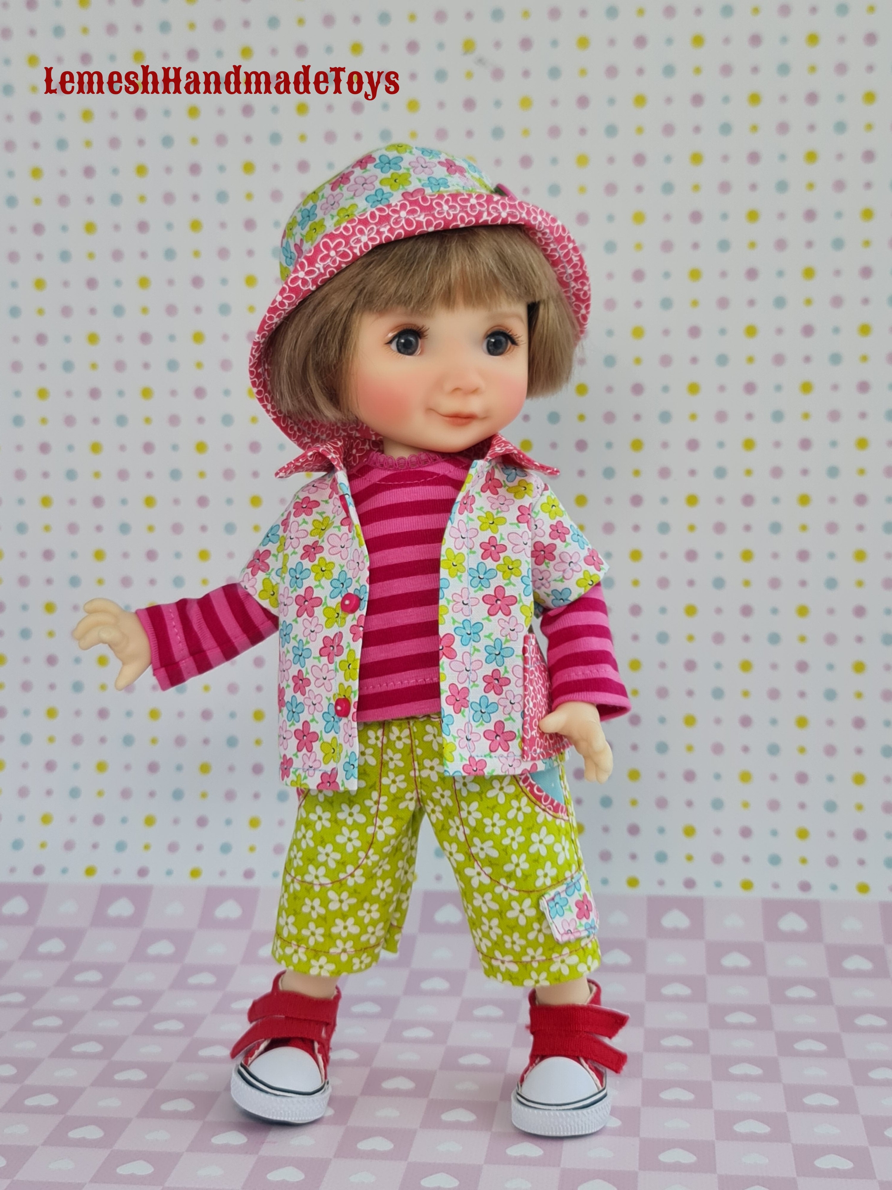 Meadow Dumpling Doll Clothes.  4pcs. Meadow doll clothes 11 inch. 28cm.