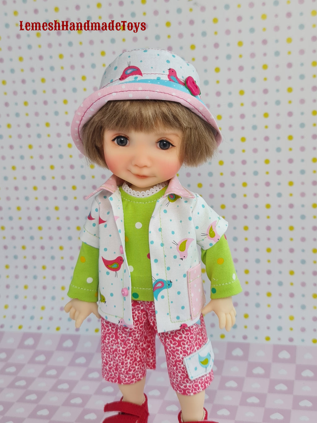Meadow Dumpling Doll Clothes.  4pcs. Meadow doll clothes 11 inch. 28cm.