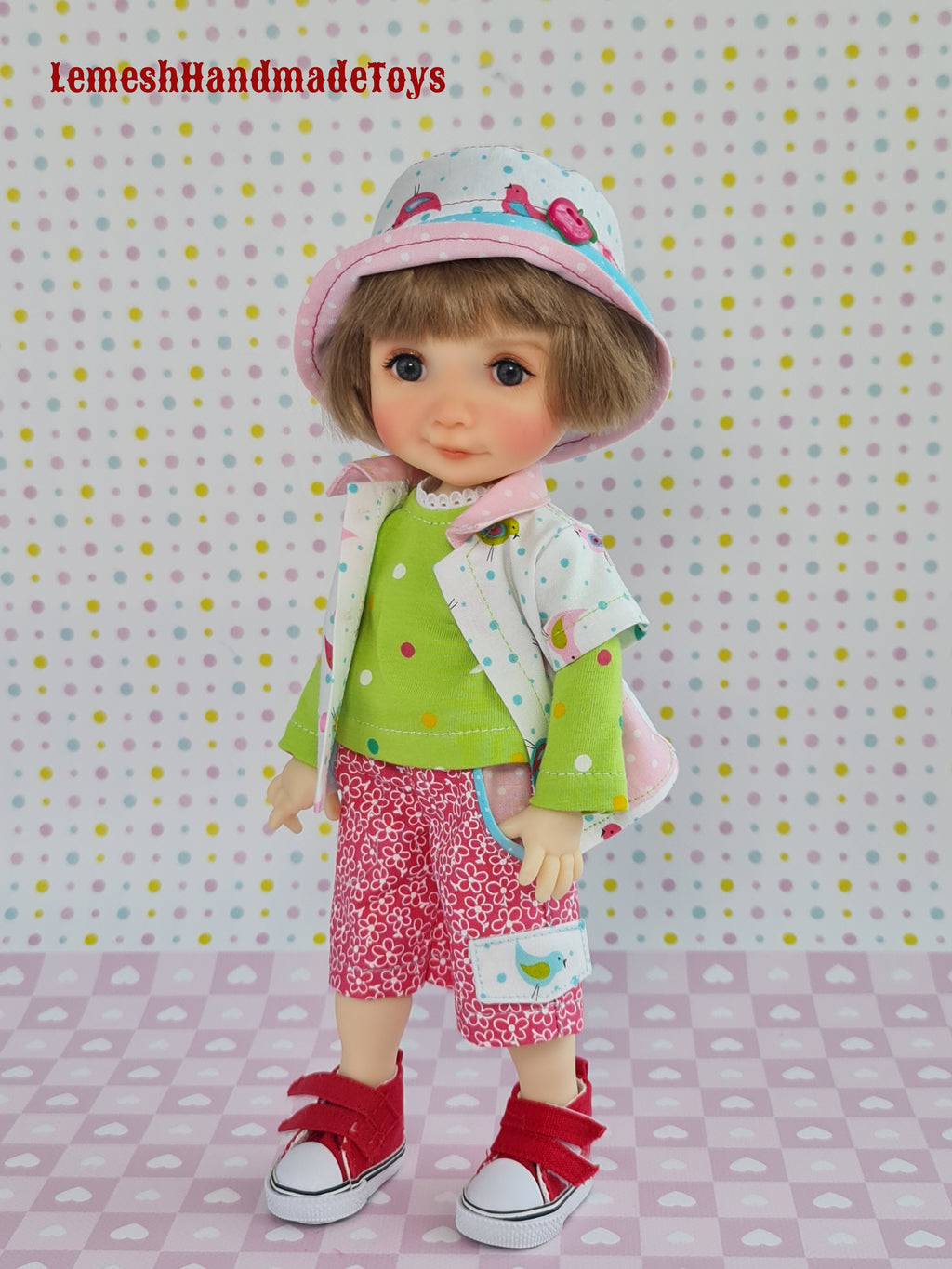 Meadow Dumpling Doll Clothes.  4pcs. Meadow doll clothes 11 inch. 28cm.