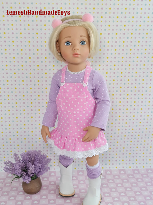 Clothes for Gotz dolls. 18 inch Doll Clothes. Gotz happy kidz doll. 4pcs.