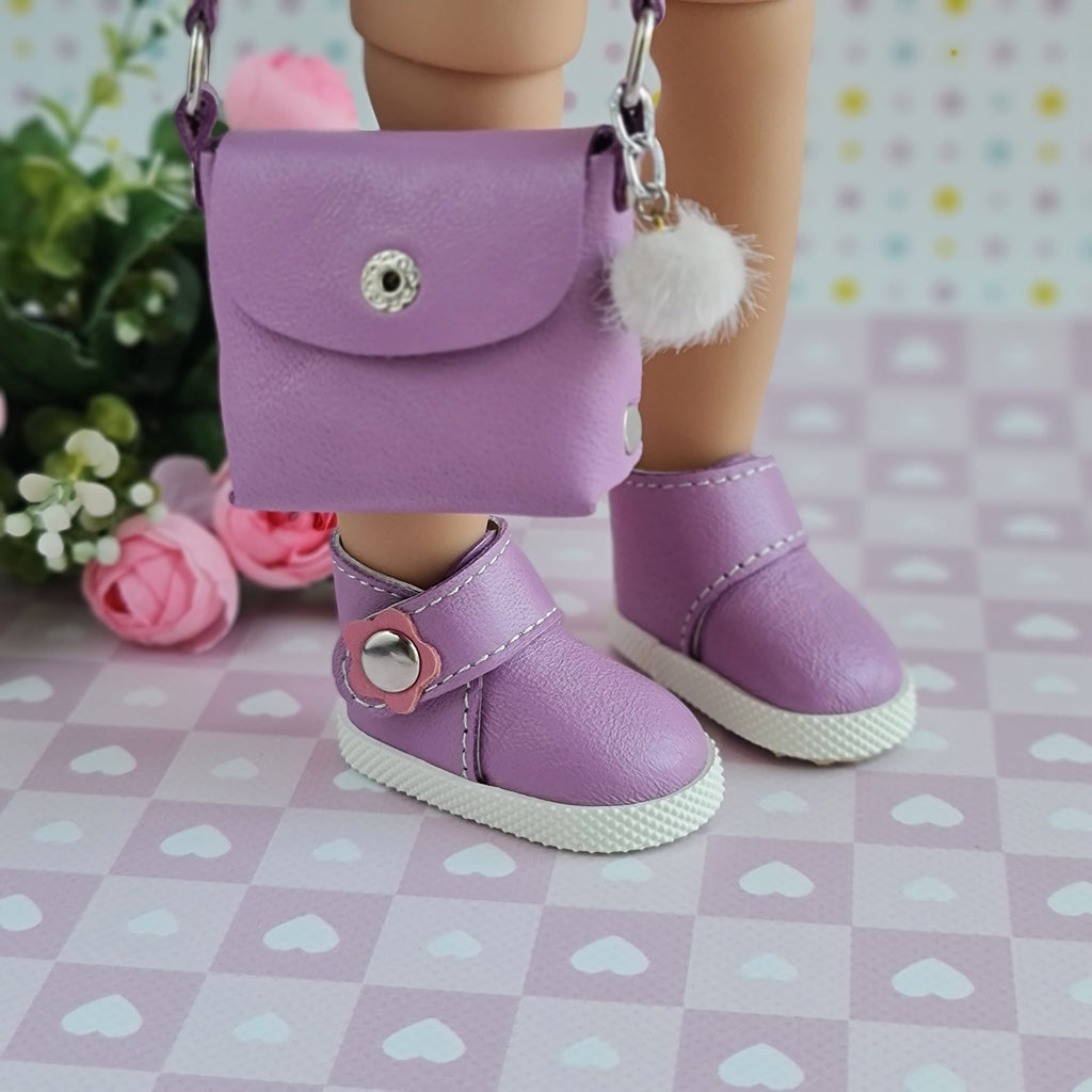 Gotz Little kidz doll shoes. 14 inch. SHOES, BAG.